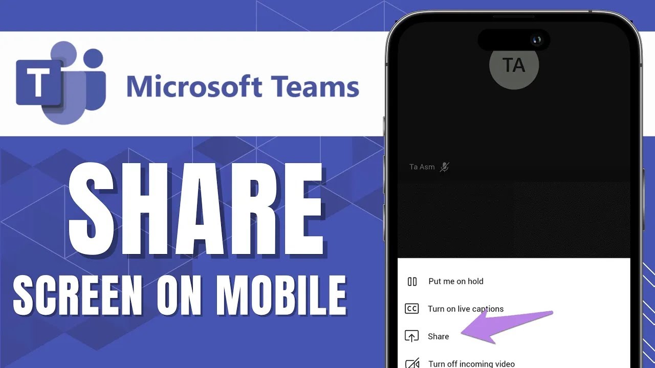 How to Share Screen on Microsoft Teams on Mobile New Way
