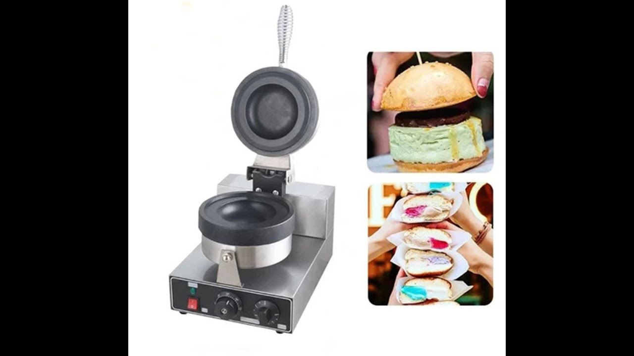 Panini Press Brioche Burger Commercial Krapfen Warmer Ice Cream Panini Donut Doughnut Pan Machine