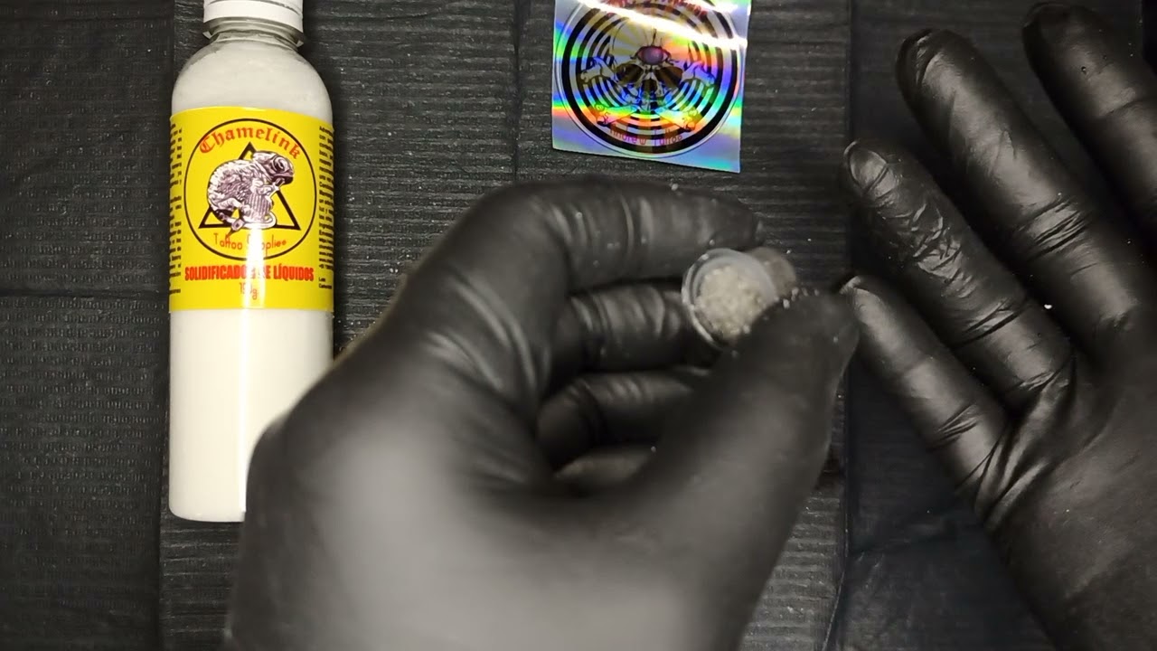 Solidificador de líquidos Chamelink Como desechar los residuos líquidos en los estudios de Tatuajes