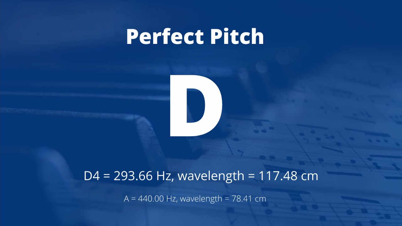 Perfect Pitch Training: D - 440 Hz - Piano Cello & Violin Playing The D Note
