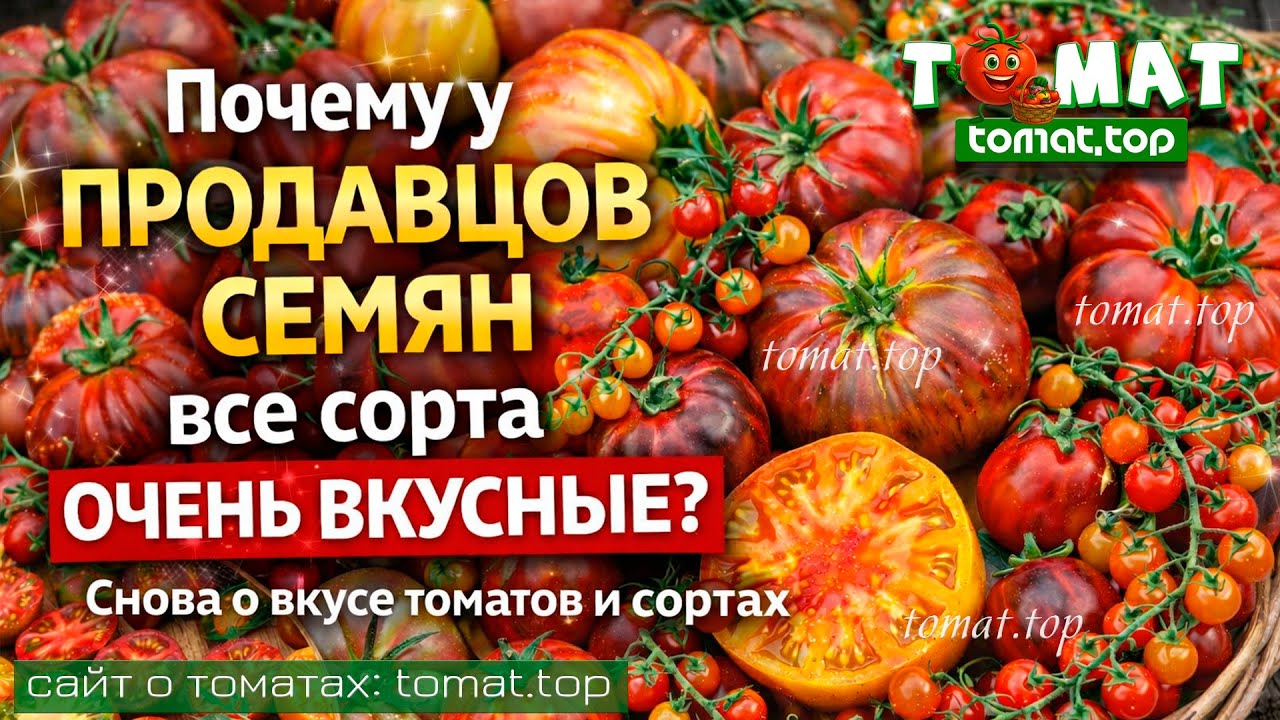 Почему у продавцов семян все сорта очень вкусные? Снова о вкусе томатов и сортах 🍅