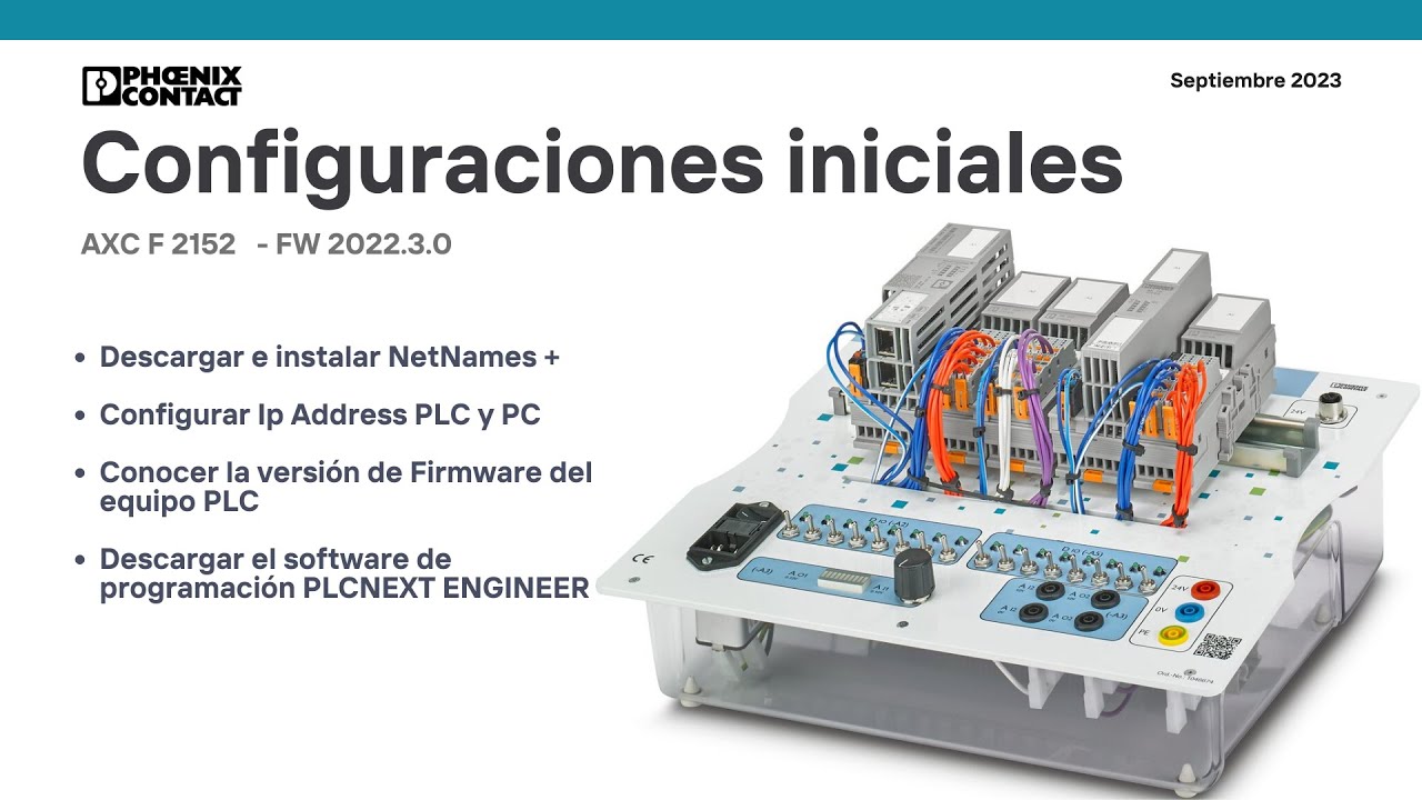 1 | Configuración inicial PLC AXC F 2152 PHOENIX CONTACT