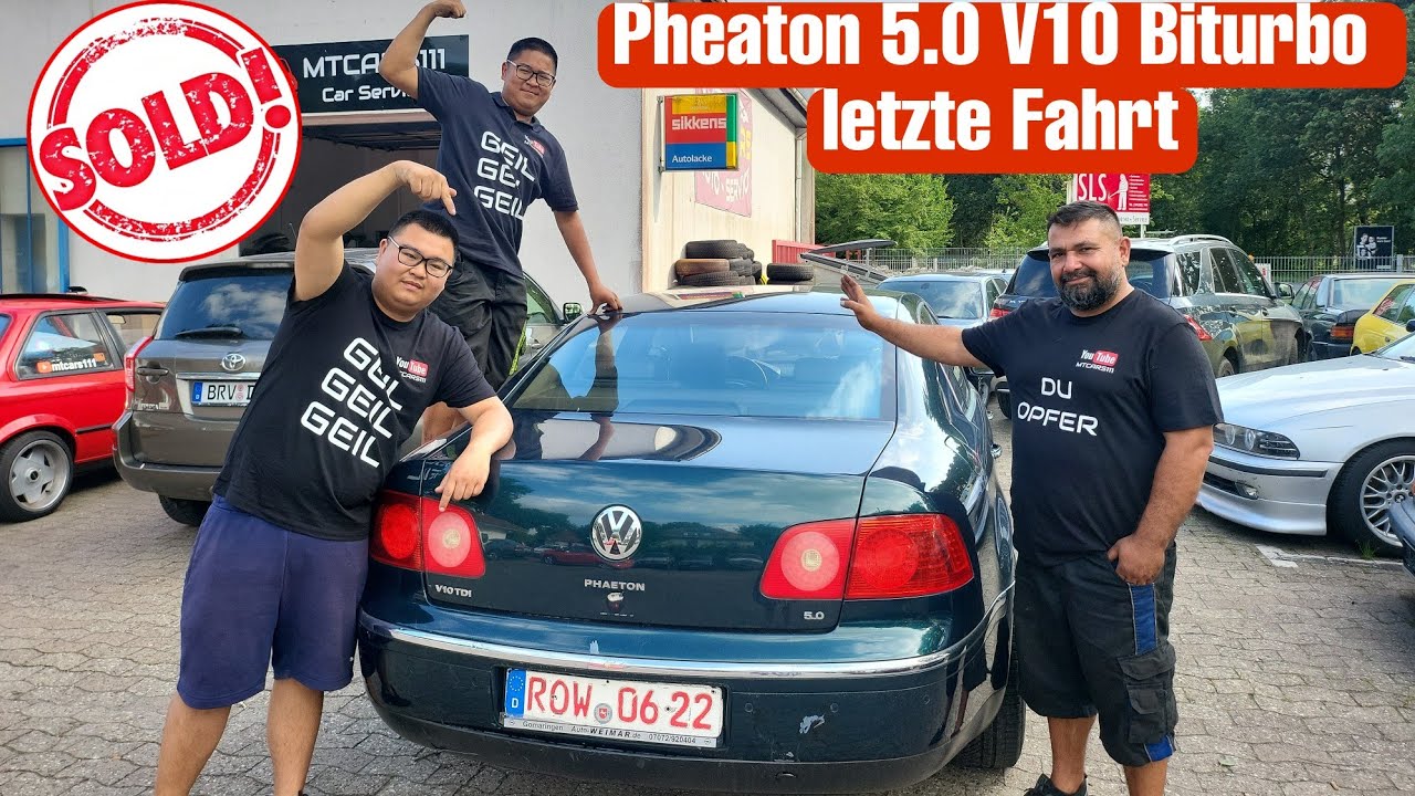 Letzte Fahrt. VW Phaeton 5.0 Tdi V10 Biturbo. Ist Verkauft. Einmal noch geben. Probefahrt