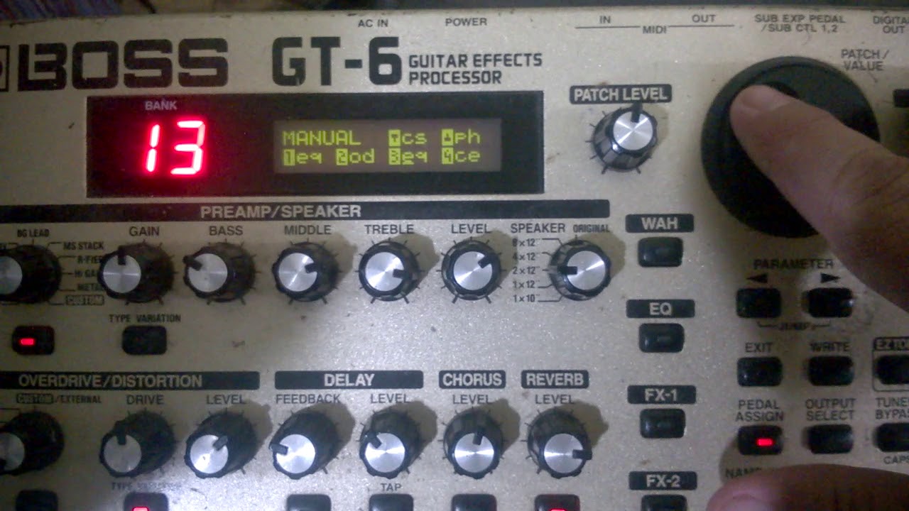 Tone Based Help - Boss GT6 - Modo Manual Dicas - Preamp fixo e troca de posição dos efeitos.