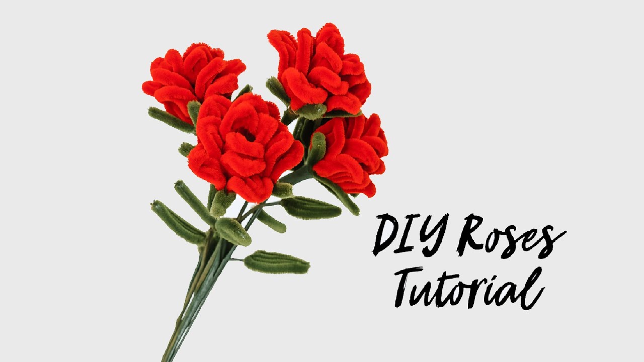 How to Make a Pipe Cleaner Roses | Easy DIY Flower Craft Tutorial
