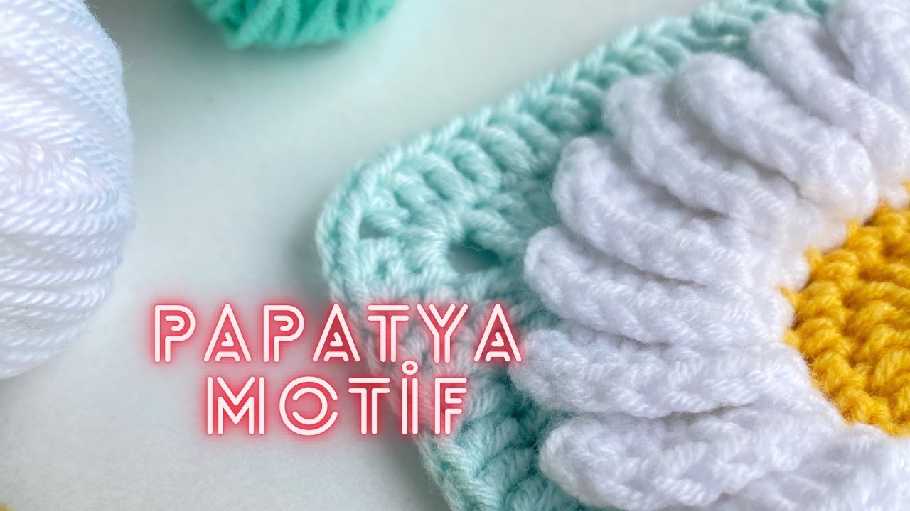 Papatya Motifi Yapılışı💫Easy Motif🌟En güzel Motif Detaylı Anlatımı