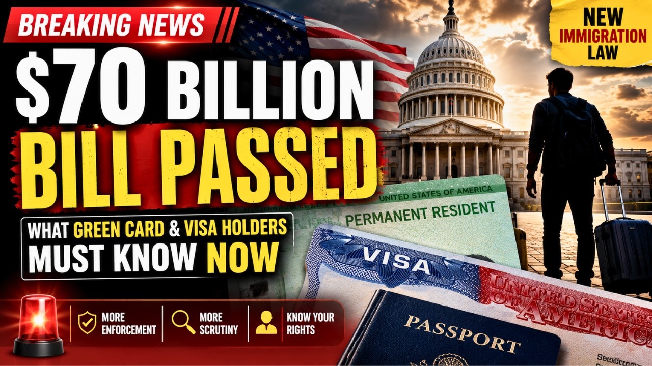 $70 Billion Immigration Bill Passes Senate  What Green Card & Visa Holders Must Know (2026 Update)