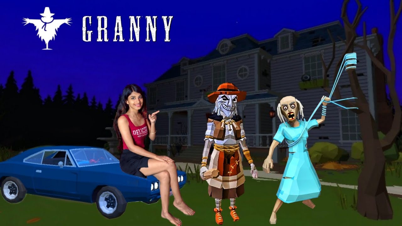Scarecrow Granny in Mad Granny's House