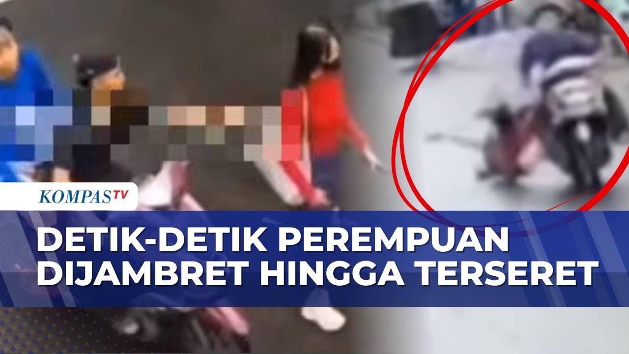 CCTV Rekam Detik-Detik Perempuan Dijambret di Kemayoran, Terpental saat Tas Dirampas | KOMPAS MALAM