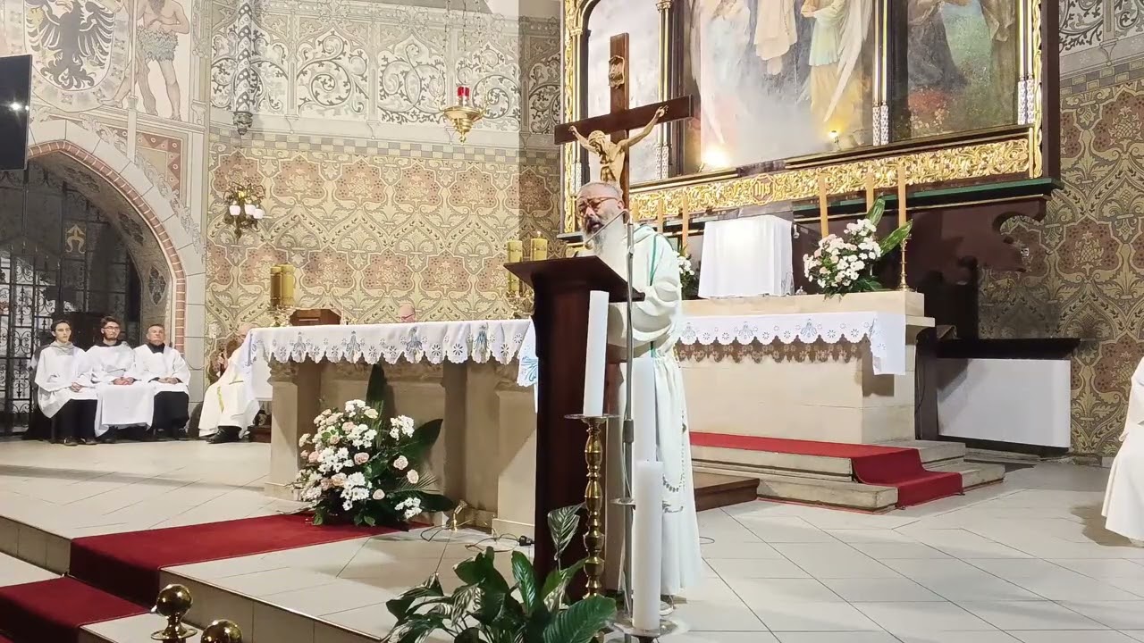 Brat Elia Cataldo w sanktuarium św. Jacka w Legnicy