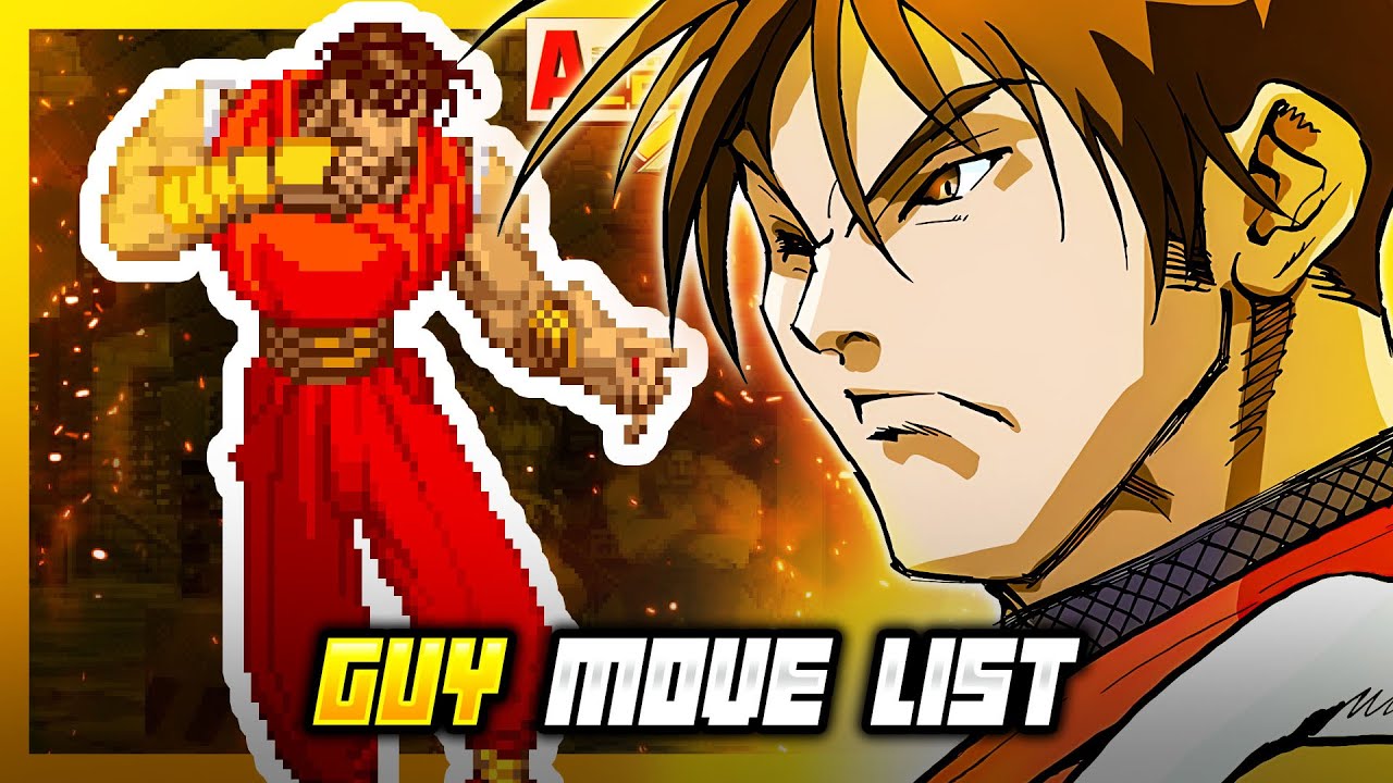 GUY MOVE LIST - Street Fighter Alpha 3 MAX / Street Fighter Zero 3 Double Upper (SFA3)