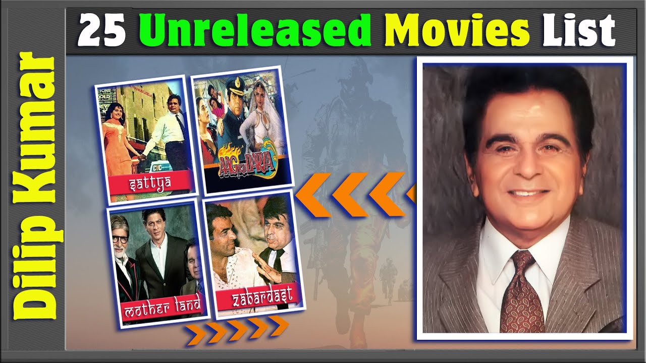 Dilip Kumar 25 Incomplete or Shelved Films | Dilip Kumar Unreleased Movies List | Bollywood Films.
