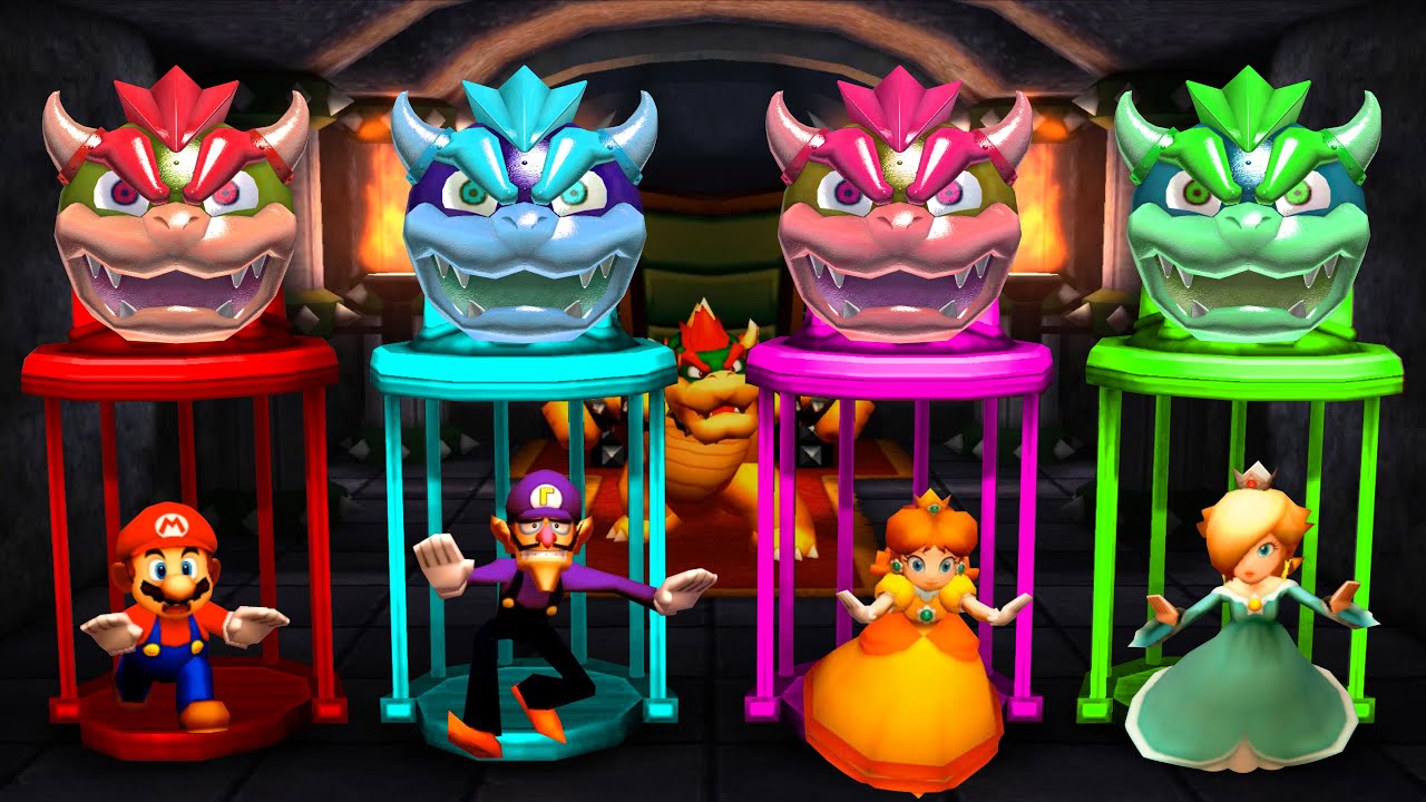 【マリオパーティ100ミニゲームコレクション】ミニゲームマリオVsワルイージVsデイジーVsロゼッタ(最強CPU｢たつじん」)