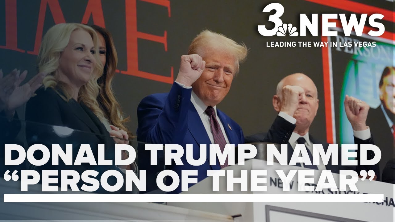 Trump rings New York Stock Exchange bell as Time's Person of the Year