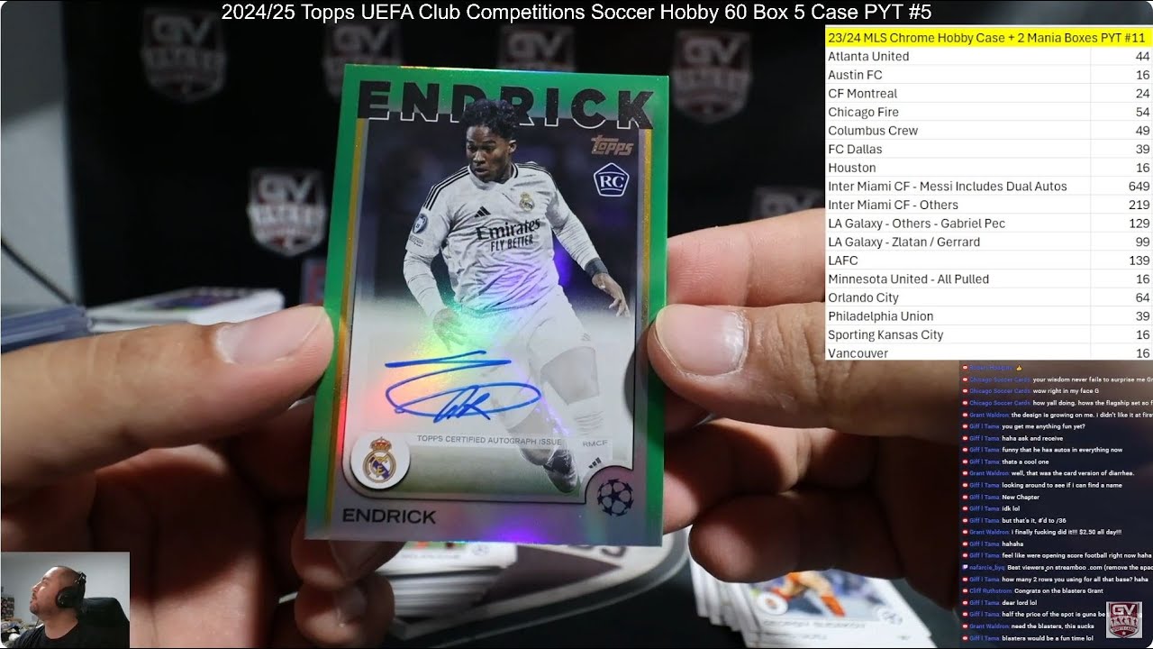2024/25 Topps UEFA Club Competitions Soccer Hobby 60 Box 5 Case PYT #5 - Case 1
