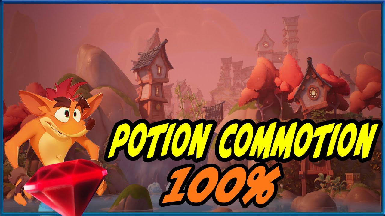 Crash Bandicoot 4 - Potion Commotion 100% - All Gems and Box Locations Walkthrough