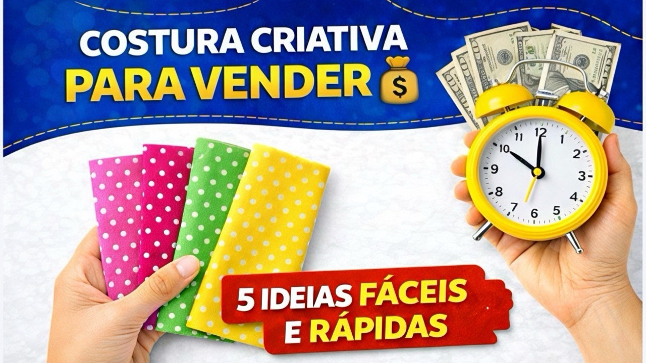 5 Ideias de Costura Fácil para Vender 💰 | Faça em Apenas 10 Minutos