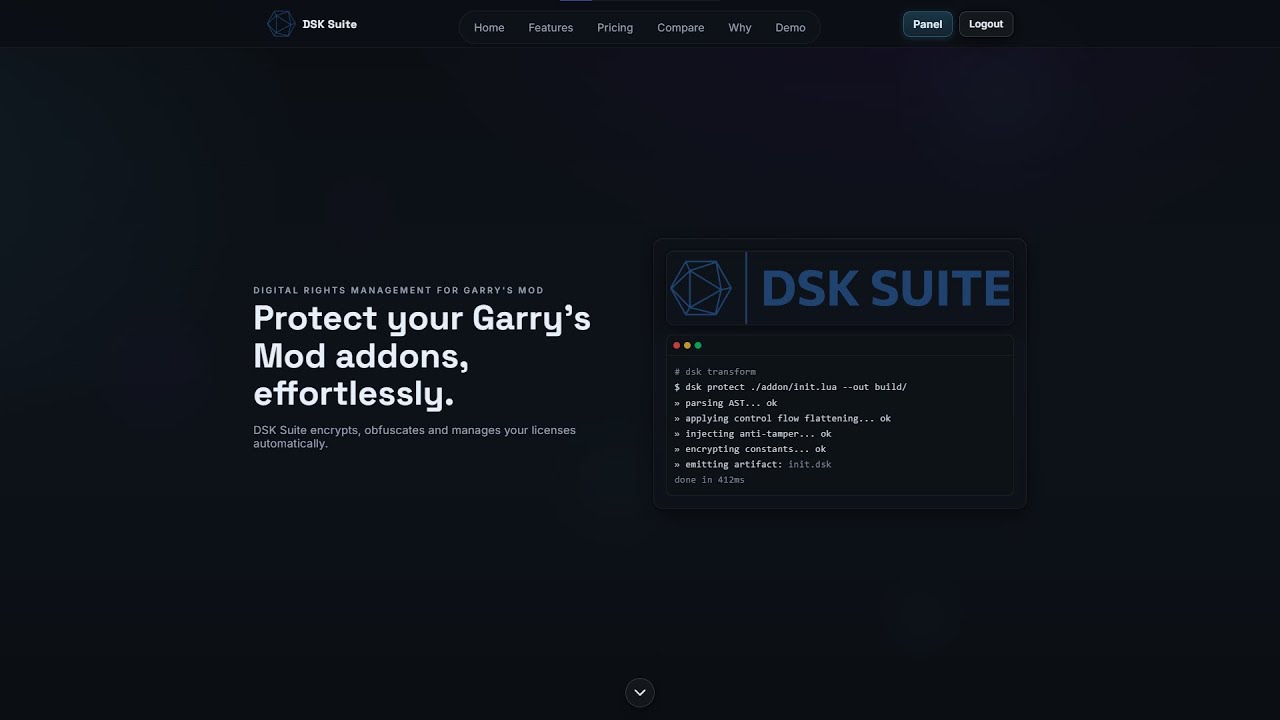 Protect Your Garry’s Mod Addons — DSK Suite Explained (Official Demo)