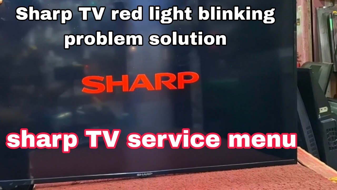 Sharp TV red light blinking # Sharp TV lamp error reset # sharp LED TV service menu #tvrepair