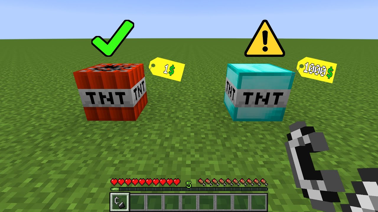 1000$ TEHLİKELİ TNT PATLATMAK! - Minecraft