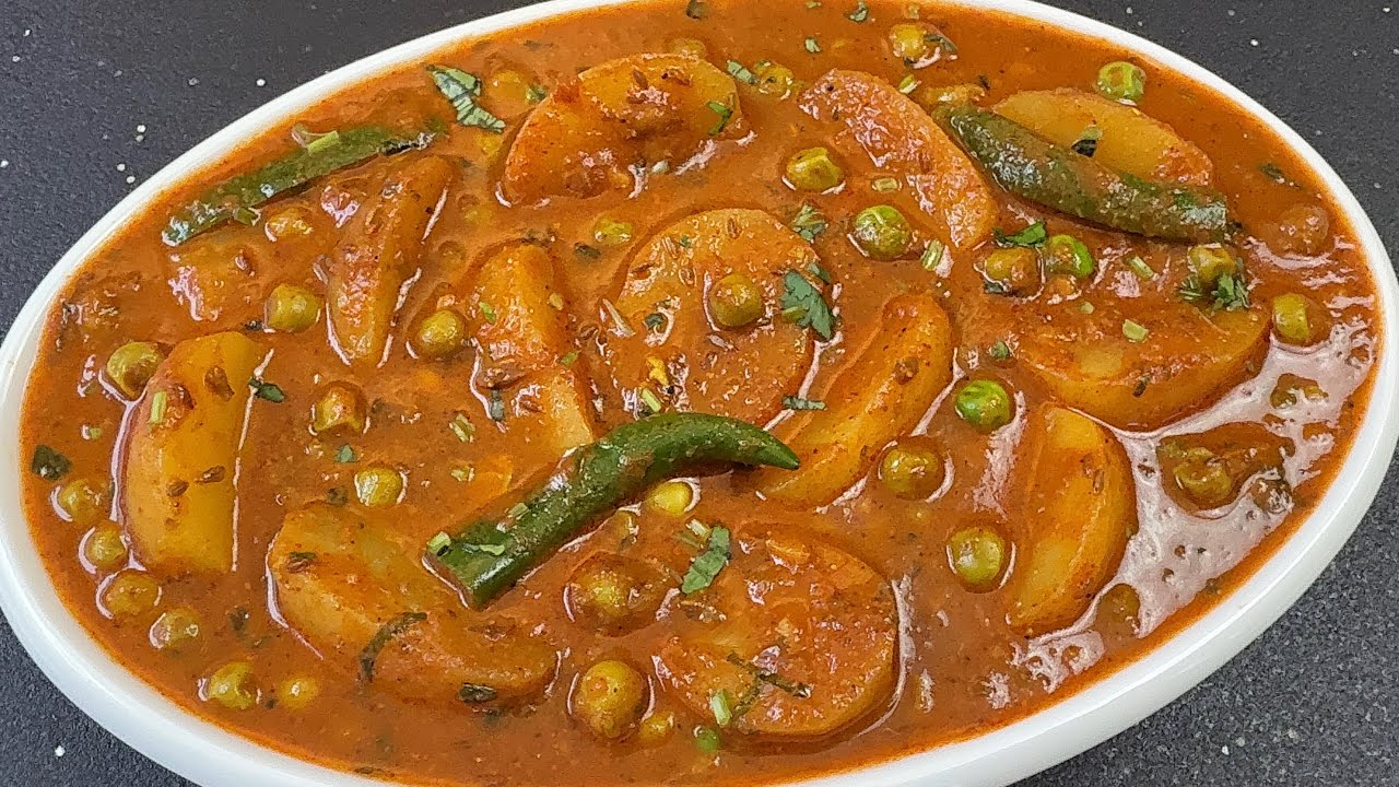 धीमी आँच पे पकी बिना प्याज़ लहसुन की आलू मटर सब्जी |No Onion -Garlic Aloo Matar Ki Sabji | Nirav