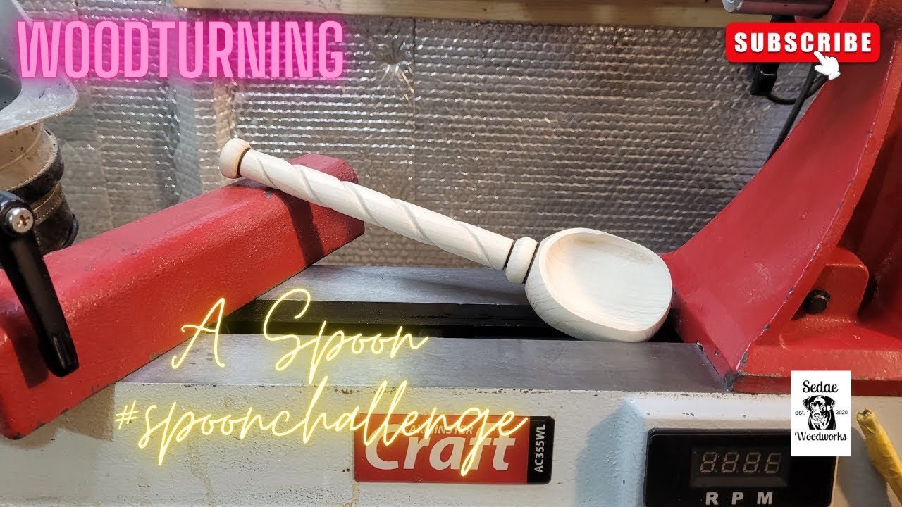 Woodturning - A spoon for @ResinatingArtByAmyM #spoonchallenge