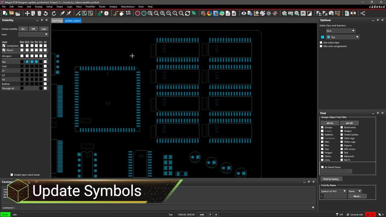 How to ensure that you are using latest symbols in your design | Allegro PCB Designer
