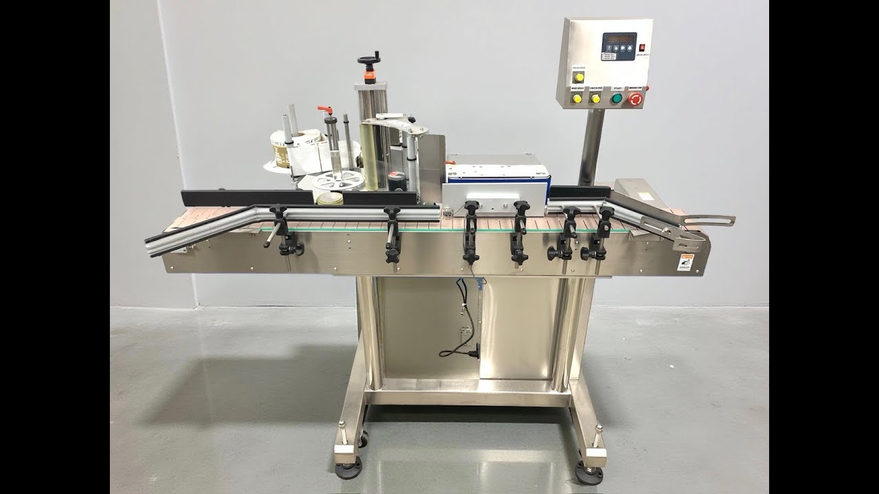 Automatic Round Bottle Labeling Machine, Pressure Sensitive Wraparound Labeler USA Canada