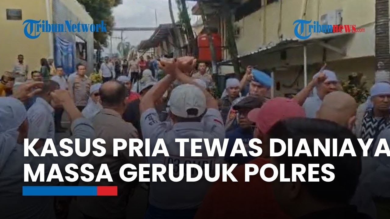 Kasus Pria Tewas Dianiaya, Massa Geruduk Polres Depok