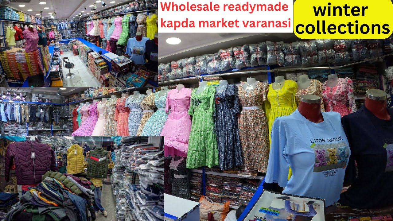 Wholesale readymade kapda market varanasi Winter Collections Mens Kids Ladies Wear