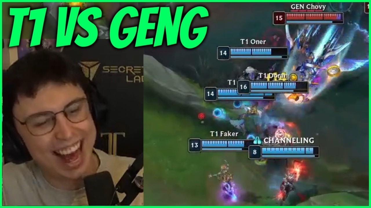 Caedrel Reacts To GENG VS T1 3rd Place Match