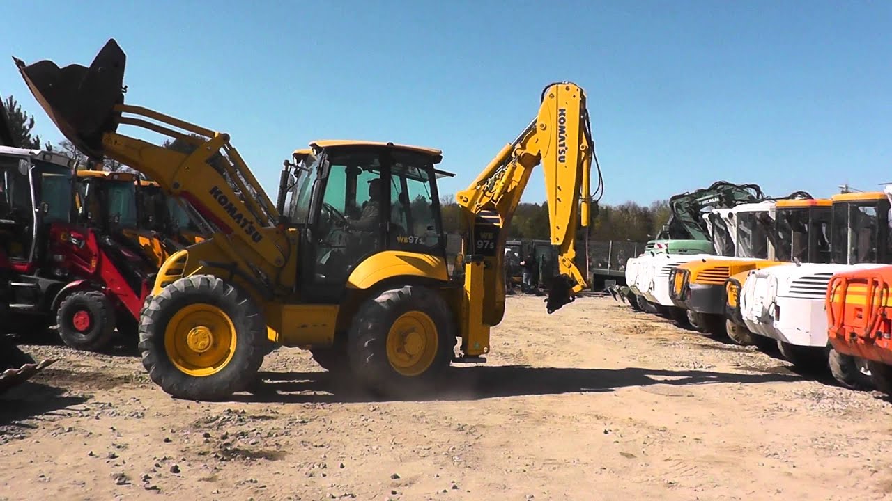 KOMATSU WB97S 2009Y WWW KMRENT PL KM MASZYNY BUDOWLANE MILICZ +48 663560322