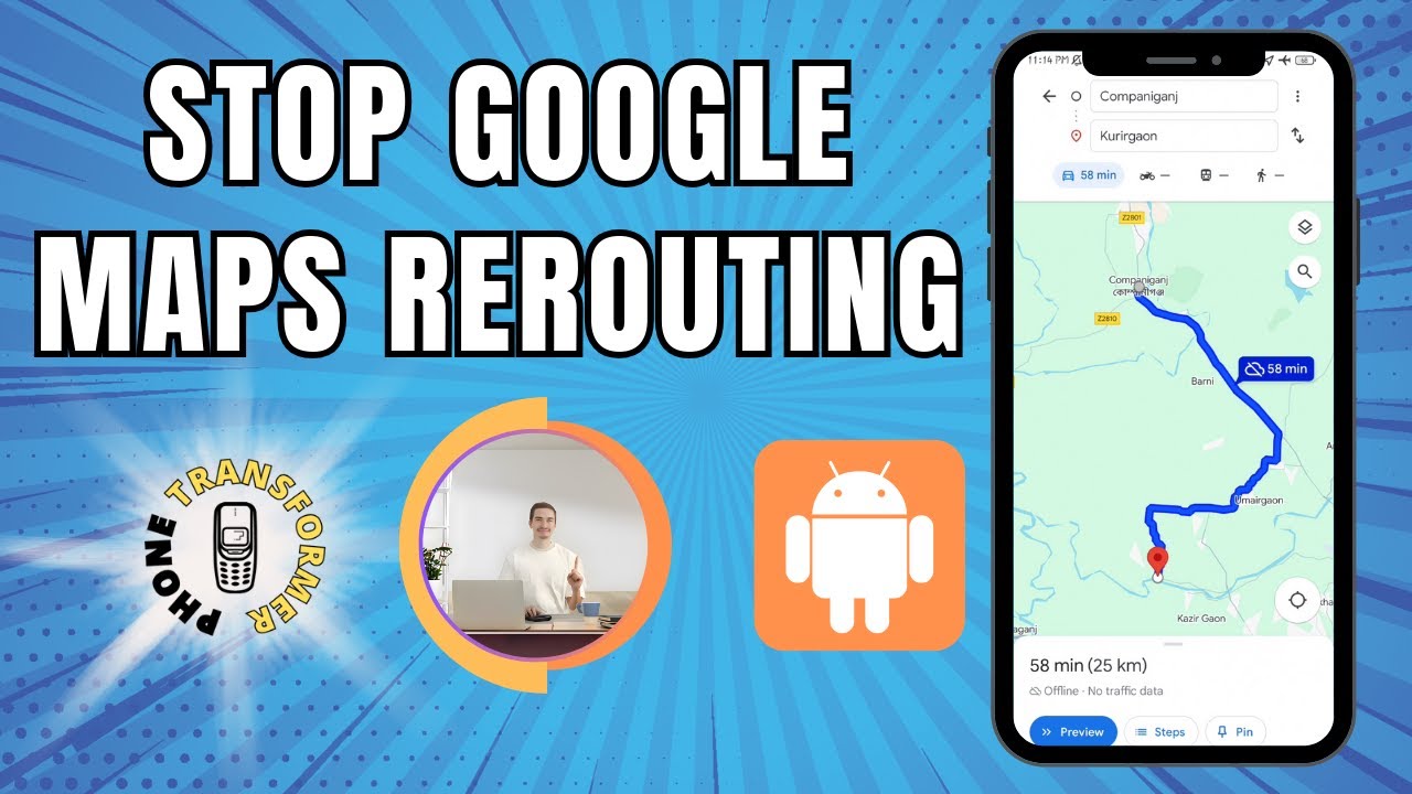 Как остановить изменение маршрута в Google Картах | Возьмите свой маршрут под контроль