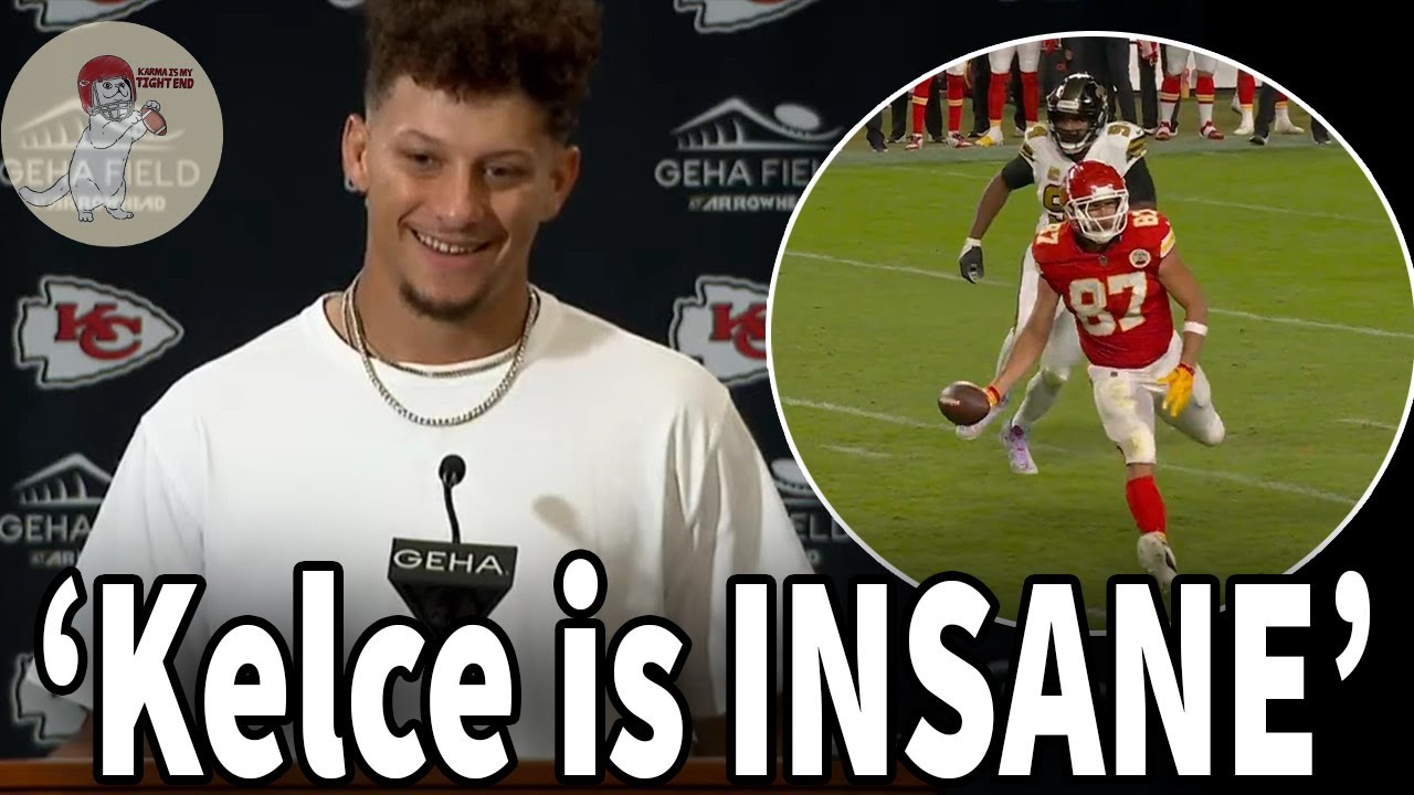 Patrick Mahomes Likens Travis Kelce To His Daughter Sterling After Lateral Pass