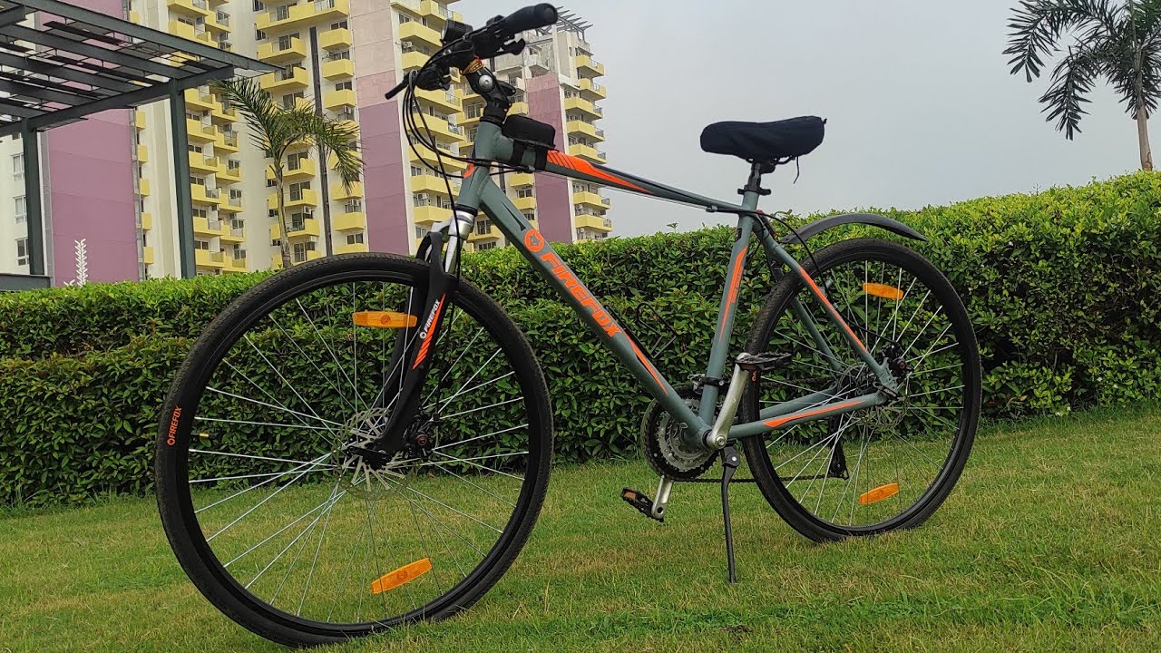 Hybrid cycle Firefox Road Runner Pro D  unboxing & Ride