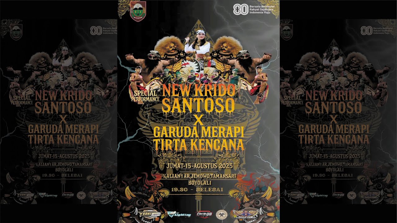 🔴#live JATHILAN NEW KRIDO SANTOSO FT  GARUDA MERAPI TIRTA KENCANA  - Kalianyar  15-8-2025