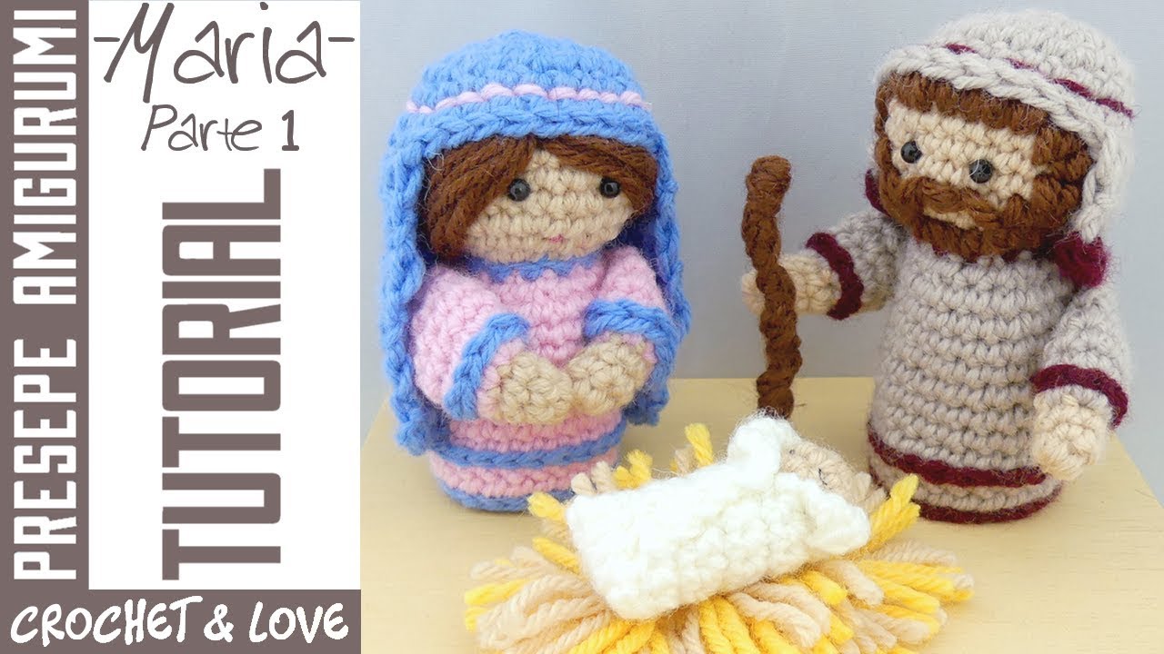 Tutorial Presepe ad Uncinetto - Maria Parte 1 (sub. eng. y esp.)