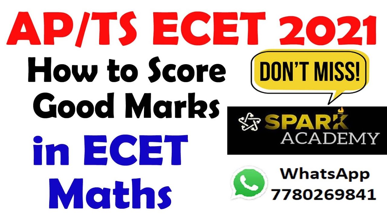 TS ECET 2021 | AP ECET 2021 | How to Score Good Marks in ECET Maths