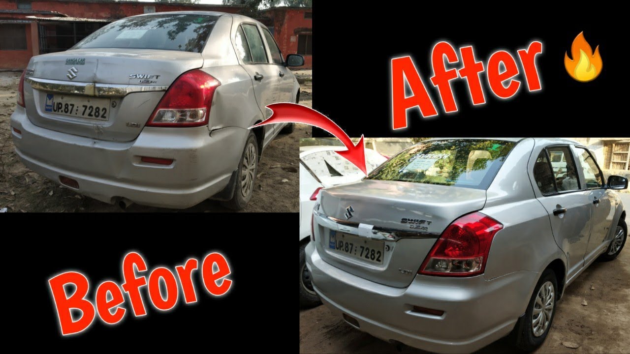 Badly Damaged 12 Years Old Swift Dzire Restored to Original Condition | Before & After | Hindi