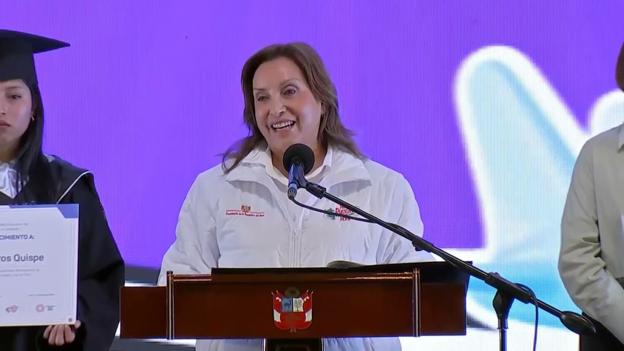 Discurso de la presidenta Dina Boluarte durante el lanzamiento de la convocatoria 2025 de Beca 18