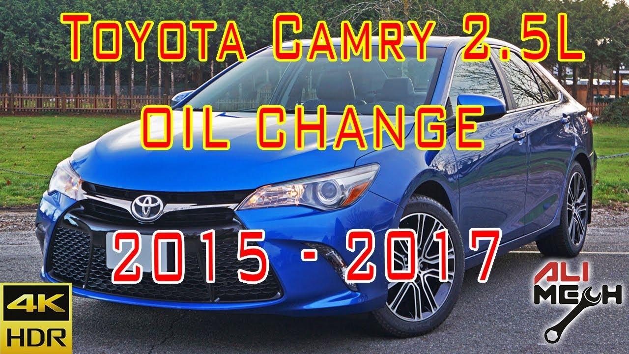 Toyota Camry 2.5L Engine OIL CHANGE  2015-2017/and replace oil filter and reset maintenance ALIMECH