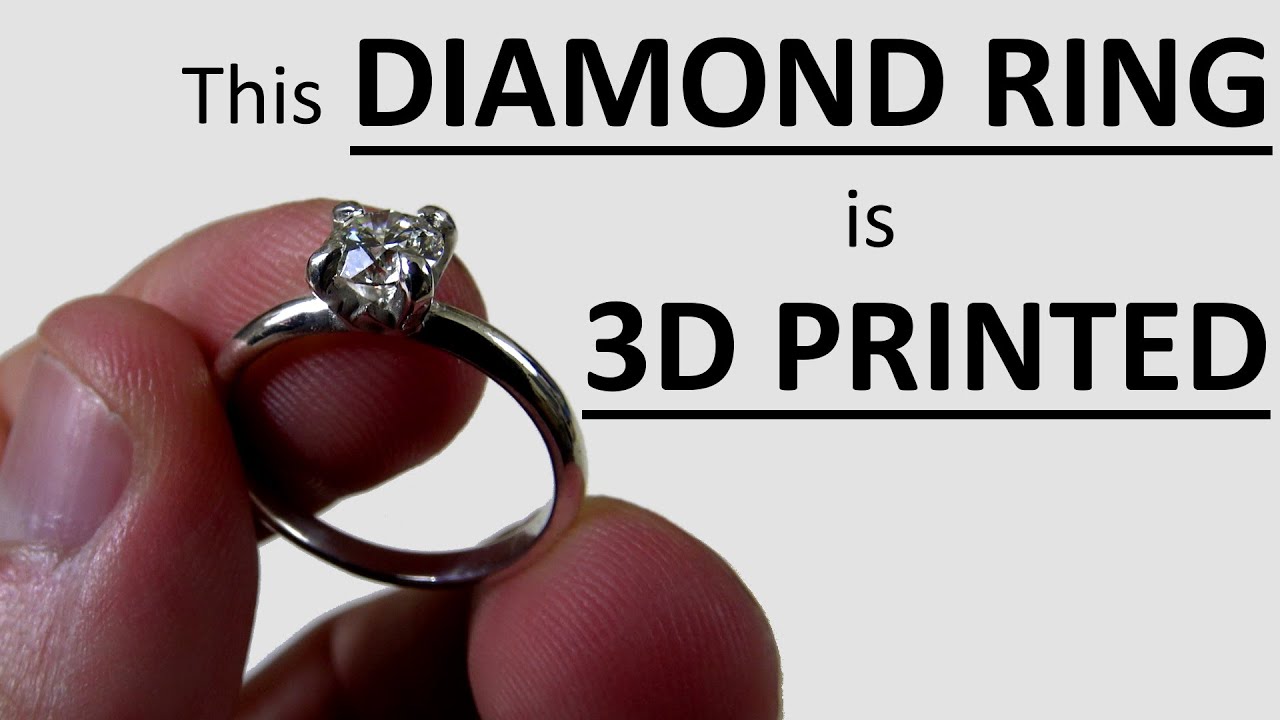 This Diamond Engagement Ring is 3D Printed || She said Yes!