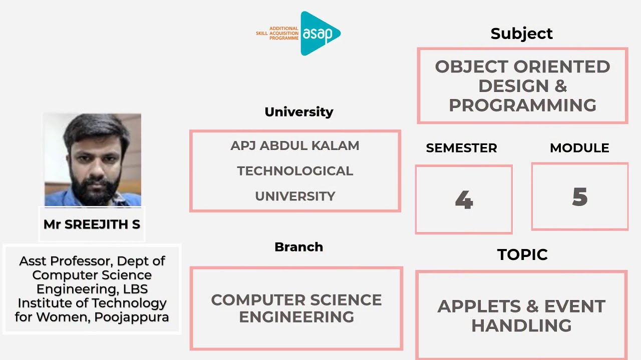 ASAP Engineering Session 119 | 𝐂𝐒 | 𝐒𝟒 | 𝐀𝐩𝐩𝐥𝐞𝐭𝐬 & 𝐄𝐯𝐞𝐧𝐭 𝐇𝐚𝐧𝐝𝐥𝐢𝐧𝐠 𝐛𝐲 𝐌𝐫 𝐒𝐫𝐞𝐞𝐣𝐢𝐭𝐡 𝐒