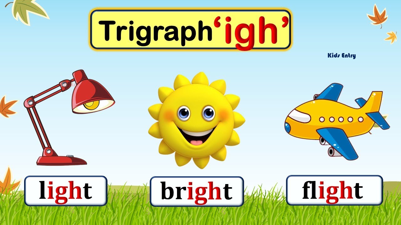 igh Trigraph |  igh Sound Words | 3 Letter Consonant Blends igh | igh blends | igh words |Phonic igh
