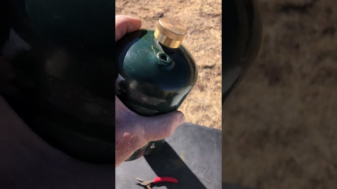 Actual re-filling of a “disposable” 1lb propane tank - 2
