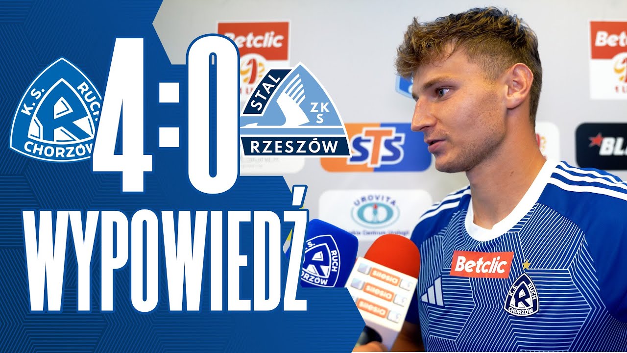 Tomasz Bała po meczu Ruch Chorzów 4-0 Stal Rzeszów (20.08.2025)