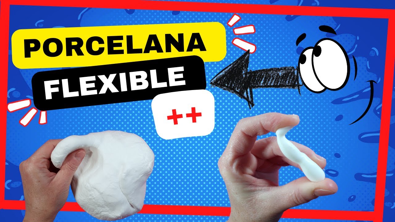▶️ How to make FLEXIBLE cold PORCELAIN clay ➕➕ FLEXIBLE