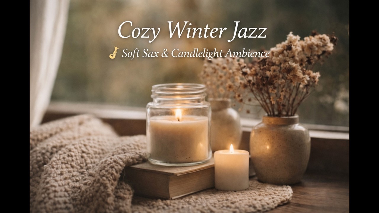 Cozy Winter Jazz 🎷 Soft Sax & Candlelight Ambience | EchoVibes