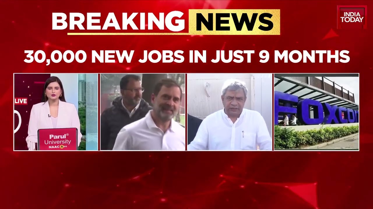 Foxconn iPhone Hub Creates 30,000 Jobs: Rahul Gandhi vs BJP | Make in India Debate | India Today