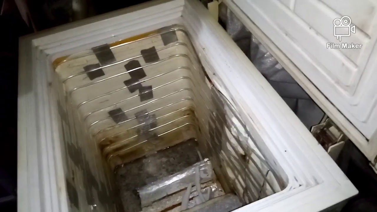 Chest type freezer recoil